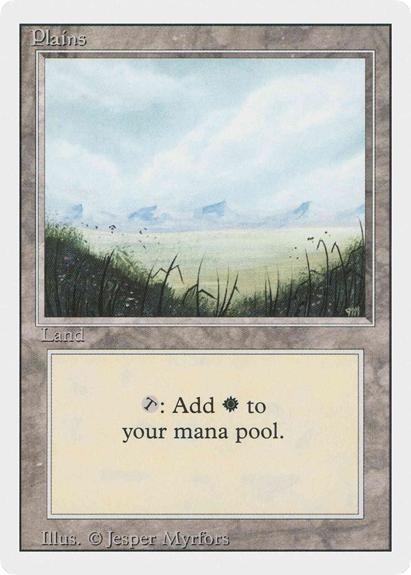 Plains [Foreground Grass, No Trees] [292] [Revised Edition] [Non-Foil]