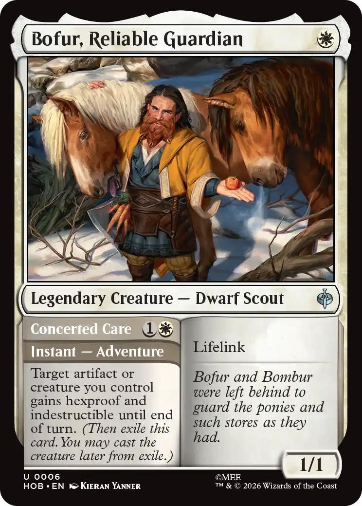 Bofur, Reliable Guardian // Concerted Care [6] [The Hobbit] [Non-Foil]
