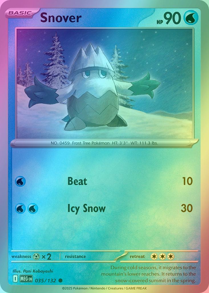 Snover - 035/132 - Common [me01-035] [Reverse Holo]