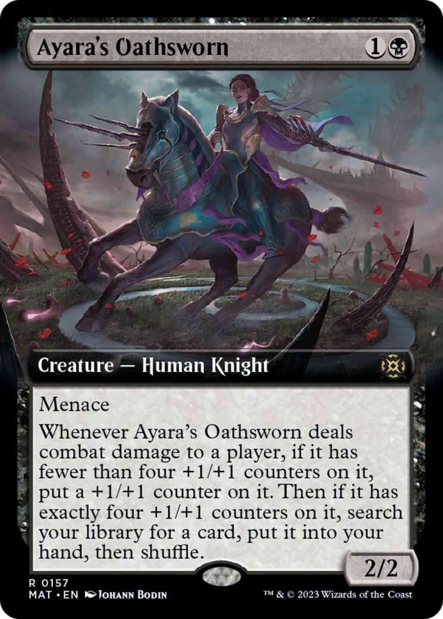 Ayara's Oathsworn [157] [Extended Art] [March of the Machine: The Aftermath] [Non-Foil]