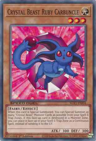 Crystal Beast Ruby Carbuncle - SGX1-ENF04 - Common - 1st Edition