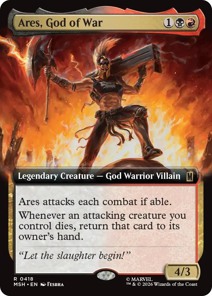 Ares, God of War [418] [Extended Art] [Marvel Super Heroes] [Non-Foil]