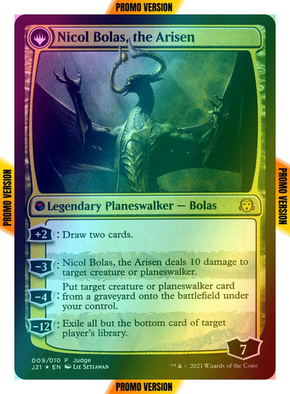 Nicol Bolas, the Ravager // Nicol Bolas, the Arisen [9] [Judge Gift Cards 2021] [Foil]