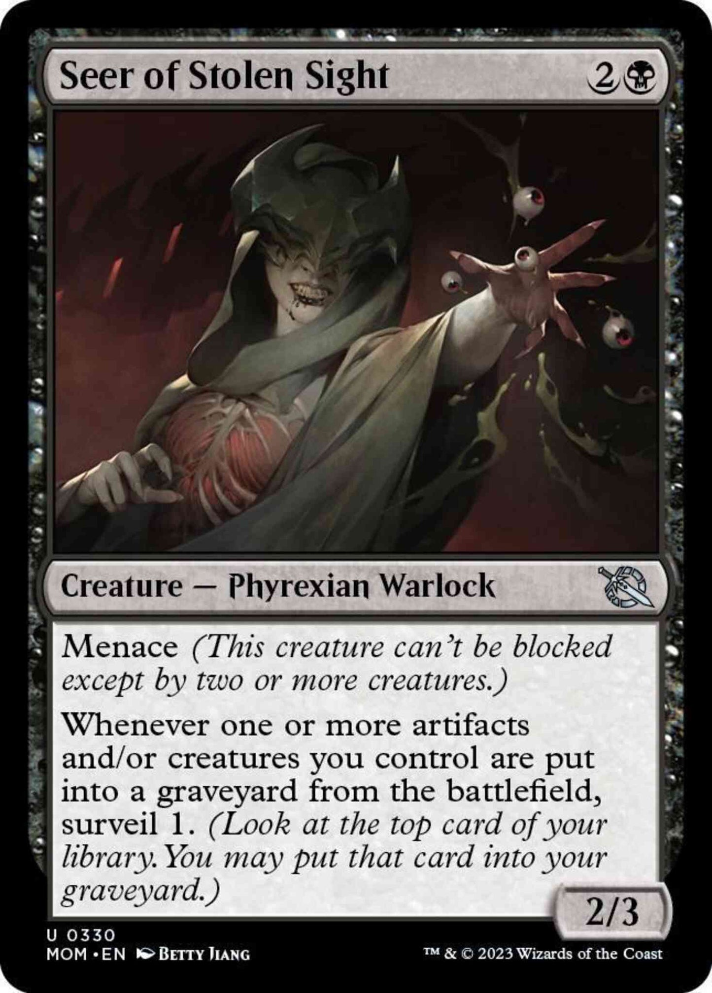 Seer of Stolen Sight [330] [Jumpstart Exclusive] [March of the Machine] [Non-Foil]