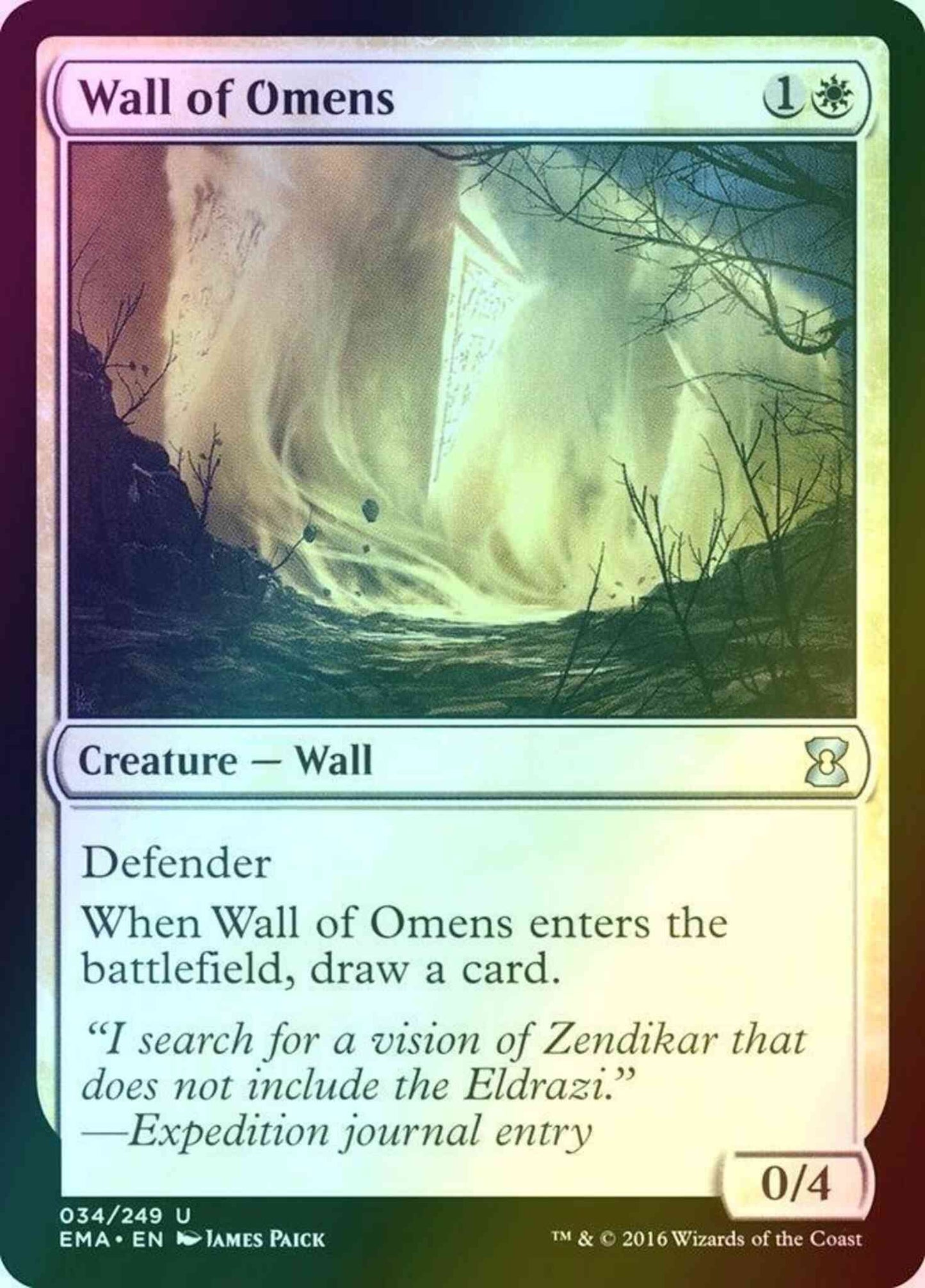 Wall of Omens [34] [Eternal Masters] [Foil]