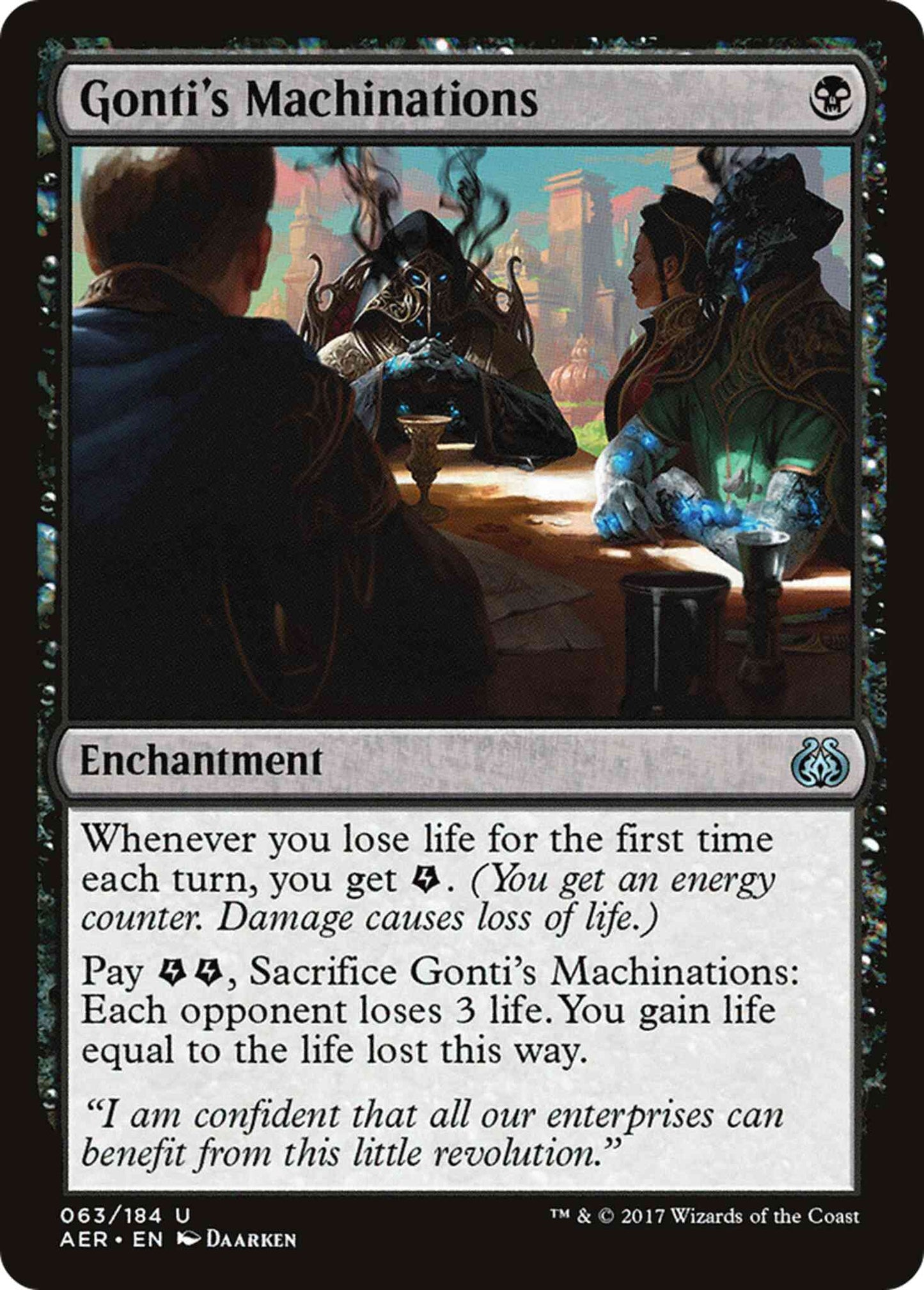Gonti's Machinations [63] [Aether Revolt] [Non-Foil]