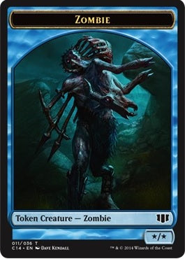 Teferi, Temporal Archmage Emblem (34) // Zombie Token (11) [Commander 2014 Tokens] [Non-Foil]
