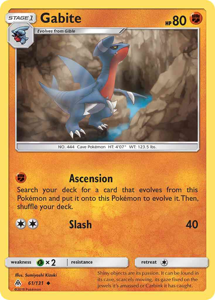 Gabite - 61/131 - Uncommon [sm6-61] [Reverse Holo]