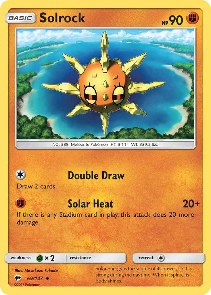 Solrock - 69/147 - Uncommon [sm3-69] [Non-Holo]