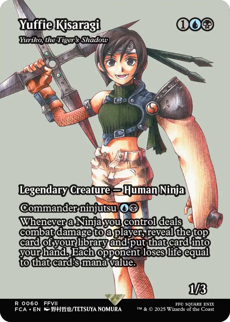 Yuffie Kisaragi - Yuriko, the Tiger's Shadow [60] [Borderless] [FINAL FANTASY: Through the Ages] [Non-Foil]