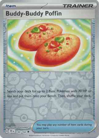 Buddy-Buddy Poffin - 144/162 - Uncommon [sv05-144] [Reverse Holo]