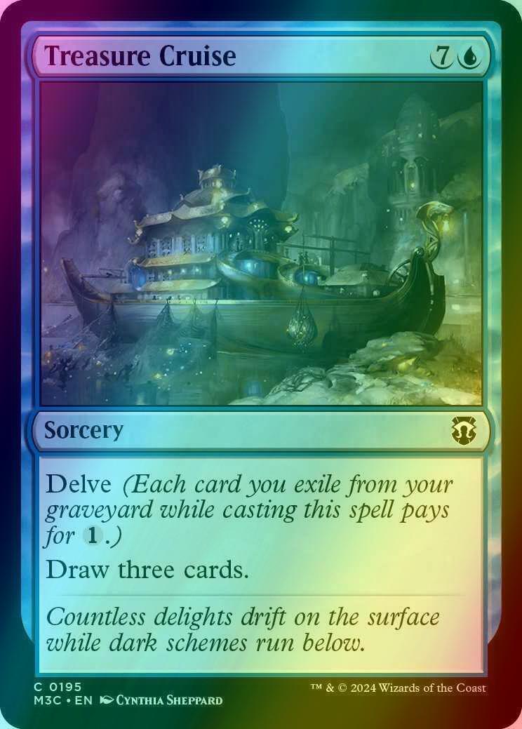 Treasure Cruise [195] [Modern Horizons 3: Commander] [Ripple Foil]