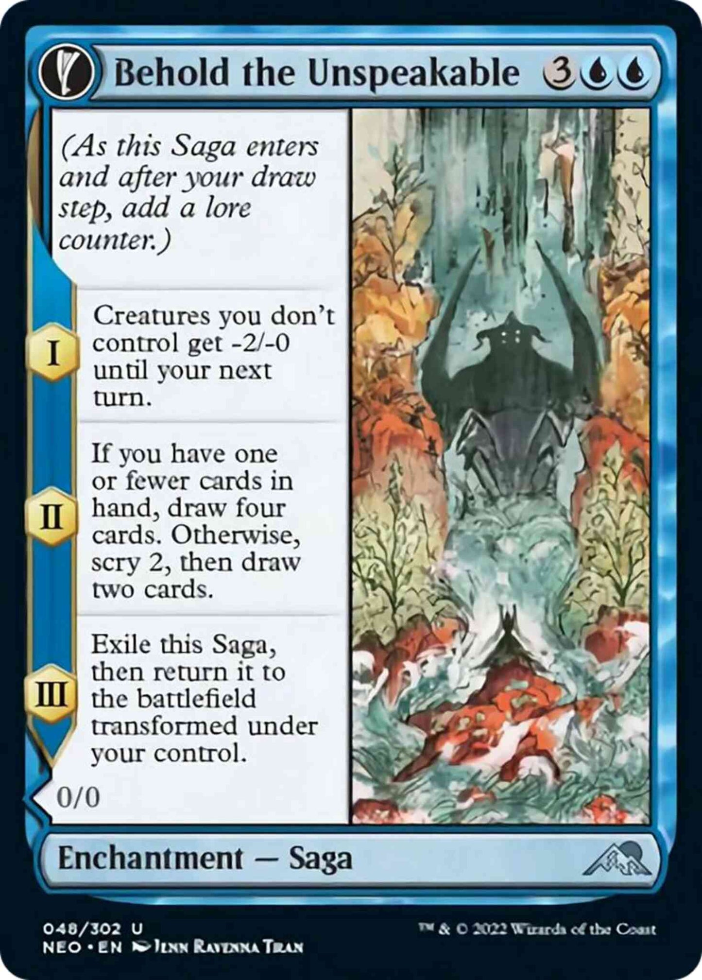 Behold the Unspeakable // Vision of the Unspeakable [48] [Kamigawa: Neon Dynasty] [Non-Foil]