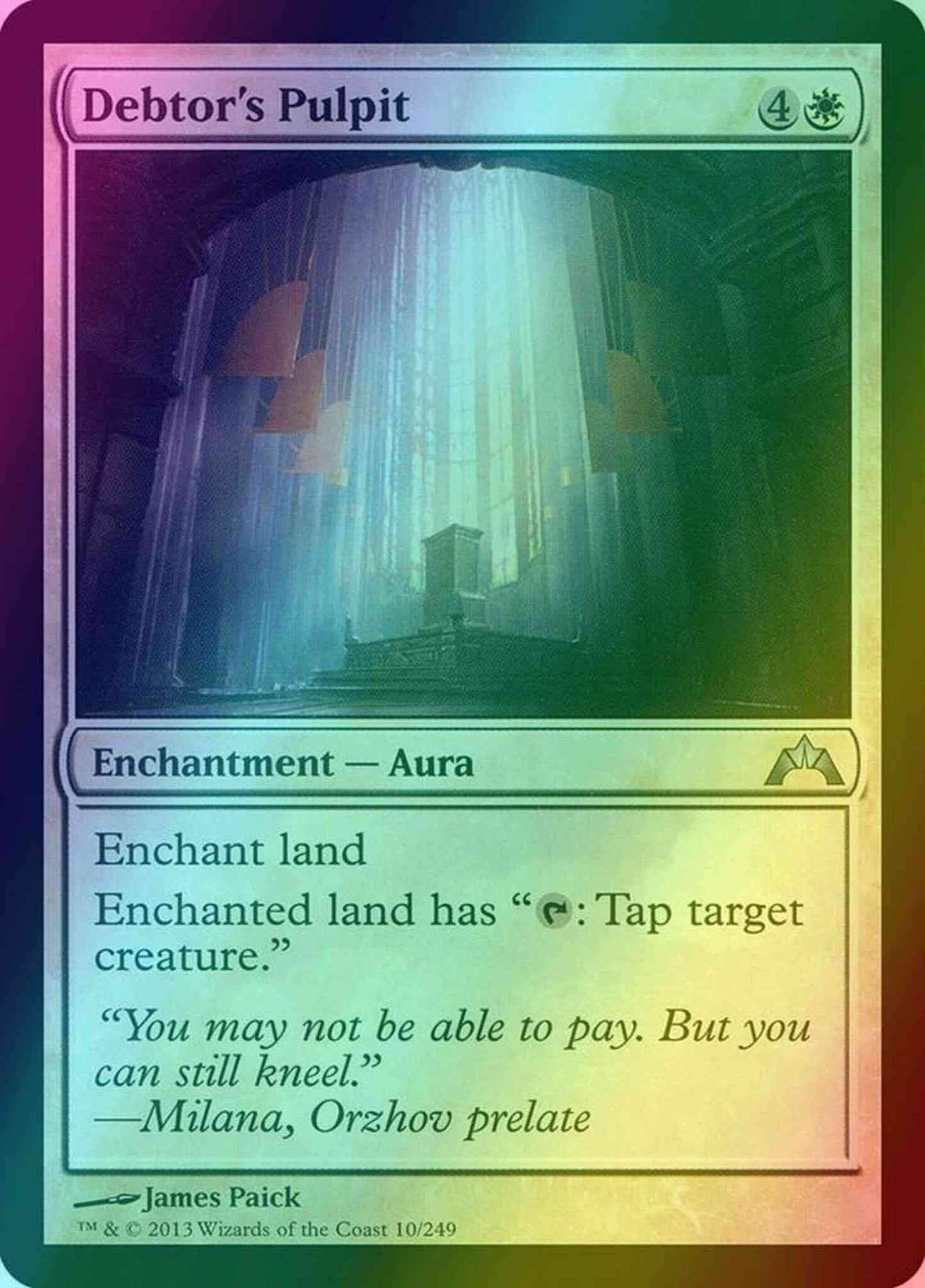Debtor's Pulpit [10] [Gatecrash] [Foil]