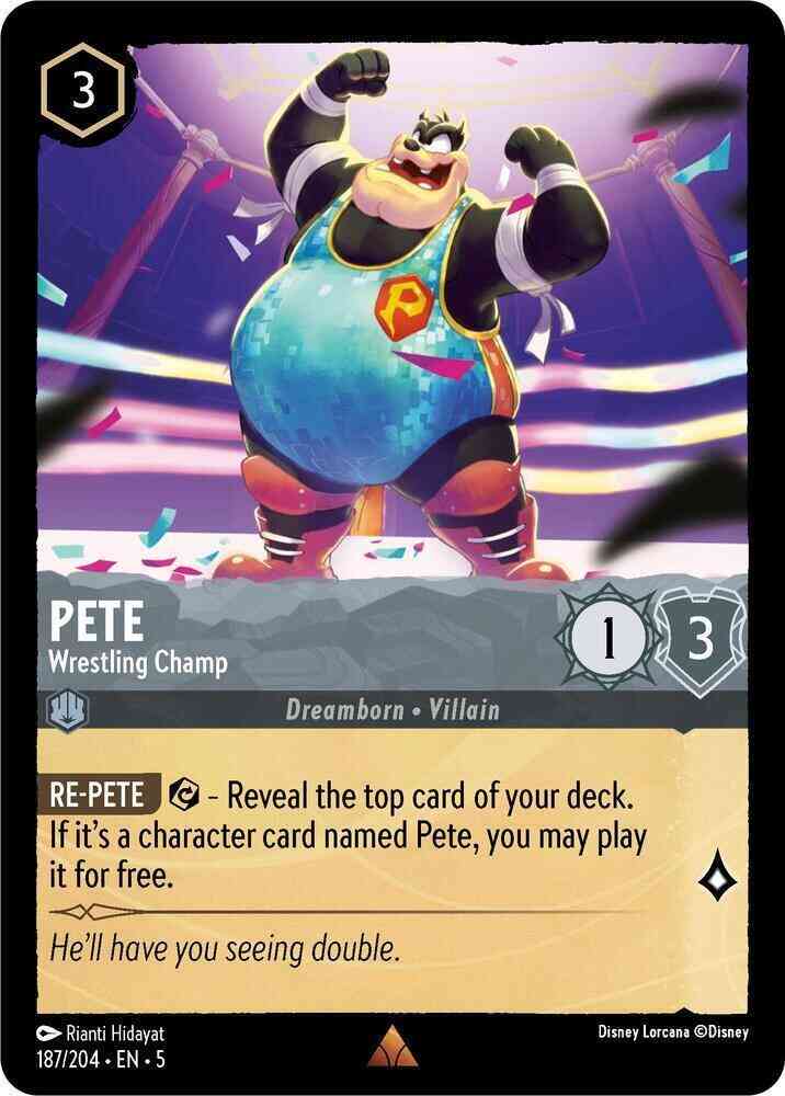 Pete - Wrestling Champ - 187/204 [Shimmering Skies] [Non-Foil]