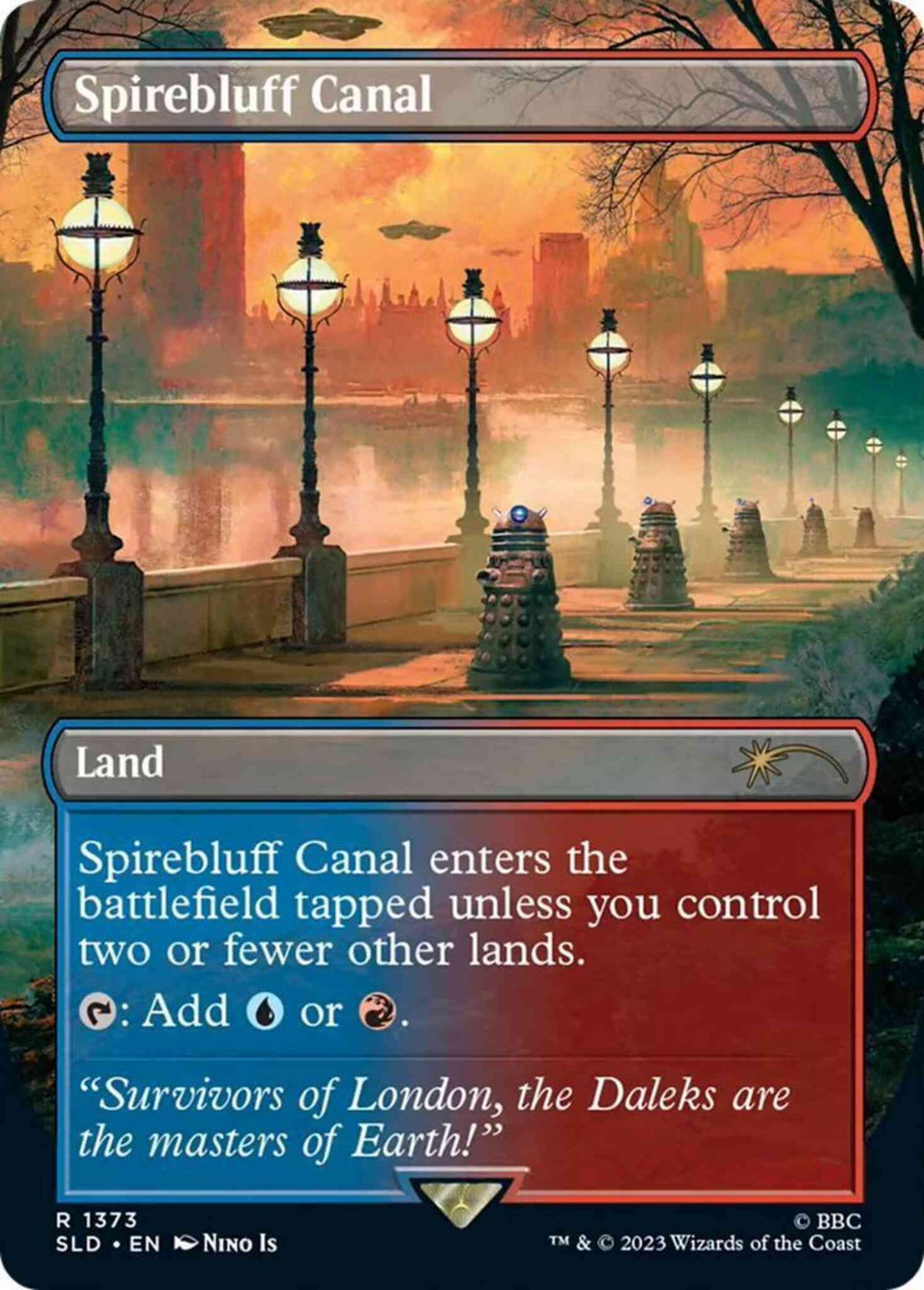 Spirebluff Canal [1373] [Borderless] [Doctor Who: Dalek Lands] [Secret Lair Drop] [Non-Foil]