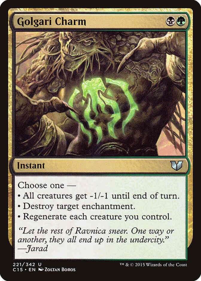 Golgari Charm [221] [Commander 2015] [Non-Foil]