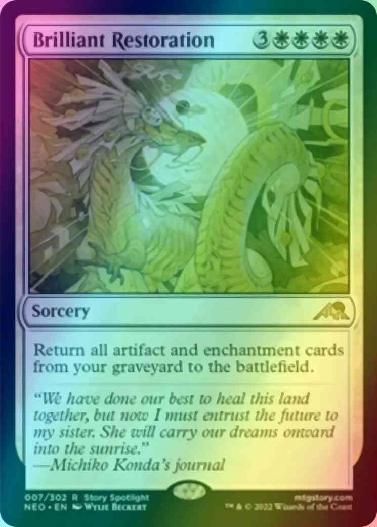Brilliant Restoration [7] [Kamigawa: Neon Dynasty] [Foil]