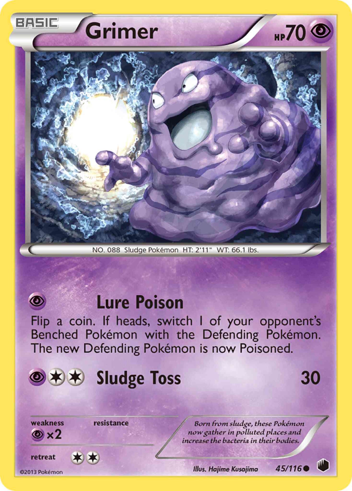 Grimer - 45/116 - Common [bw9-45] [Reverse Holo]