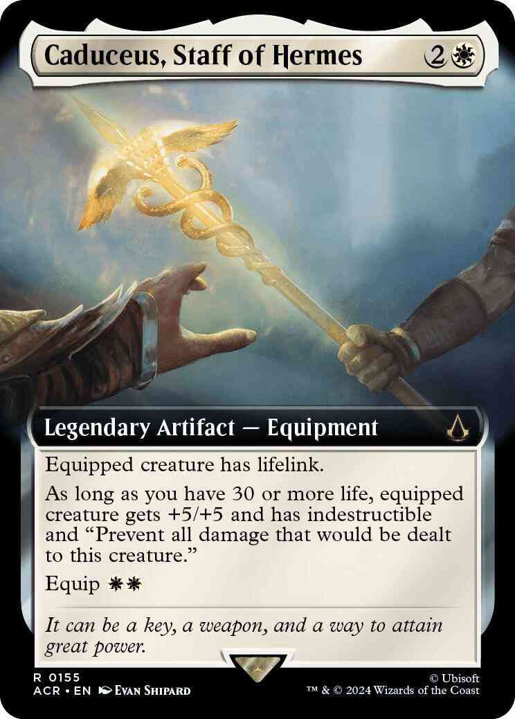 Caduceus, Staff of Hermes [155] [Extended Art] [Assassin's Creed] [Non-Foil]