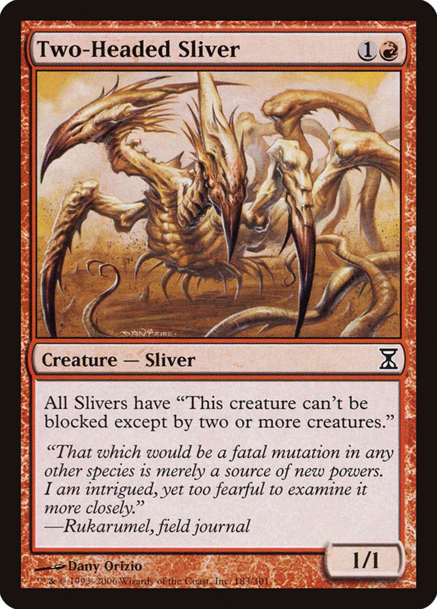 Two-Headed Sliver [183] [Time Spiral] [Non-Foil]