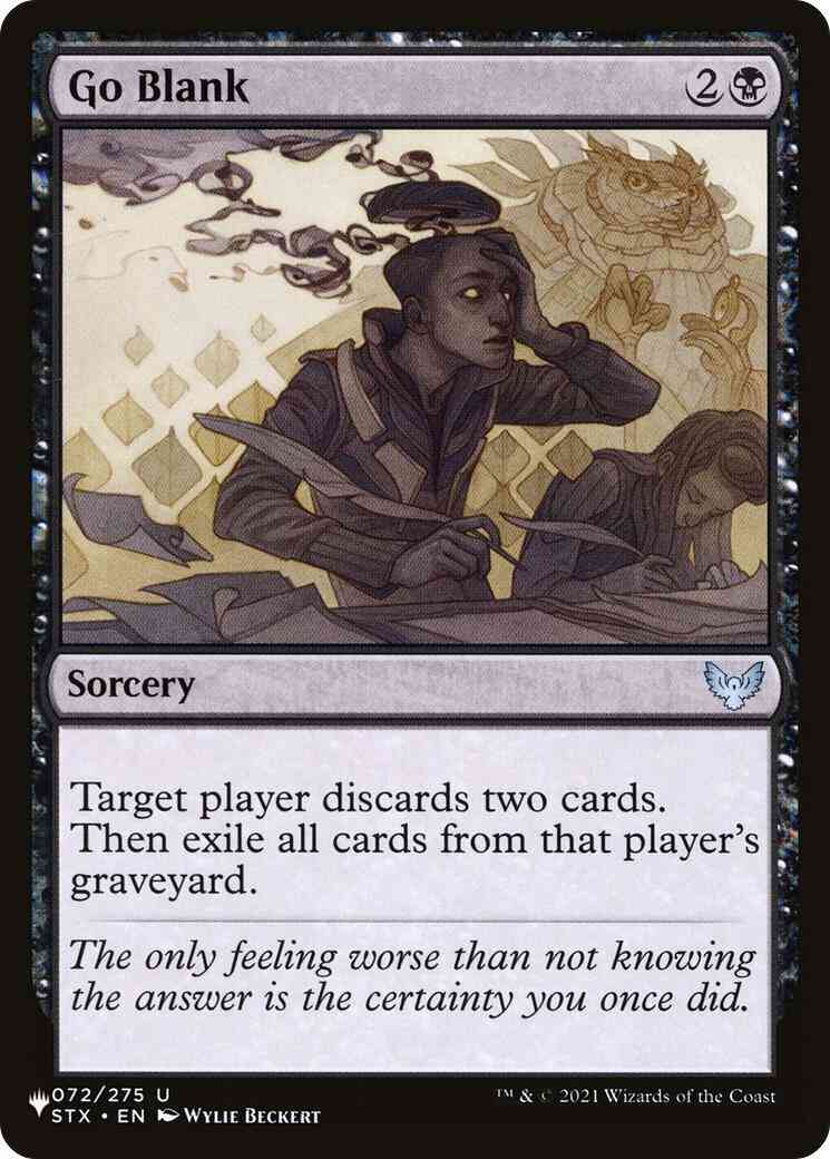 Go Blank [STX-72] [The List] [Non-Foil]