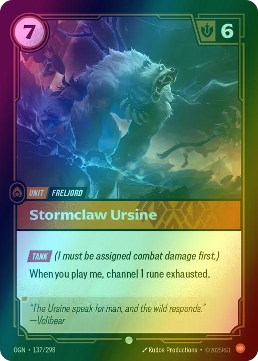 Stormclaw Ursine - 137/298 [Origins] [Foil]