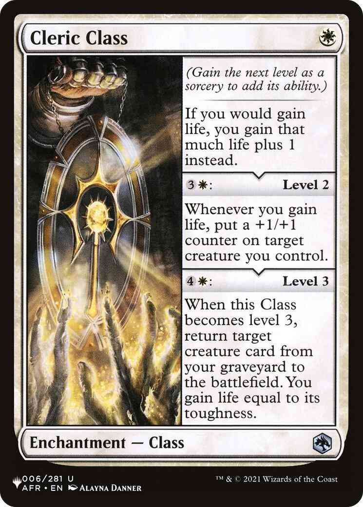 Cleric Class [AFR-6] [The List] [Non-Foil]