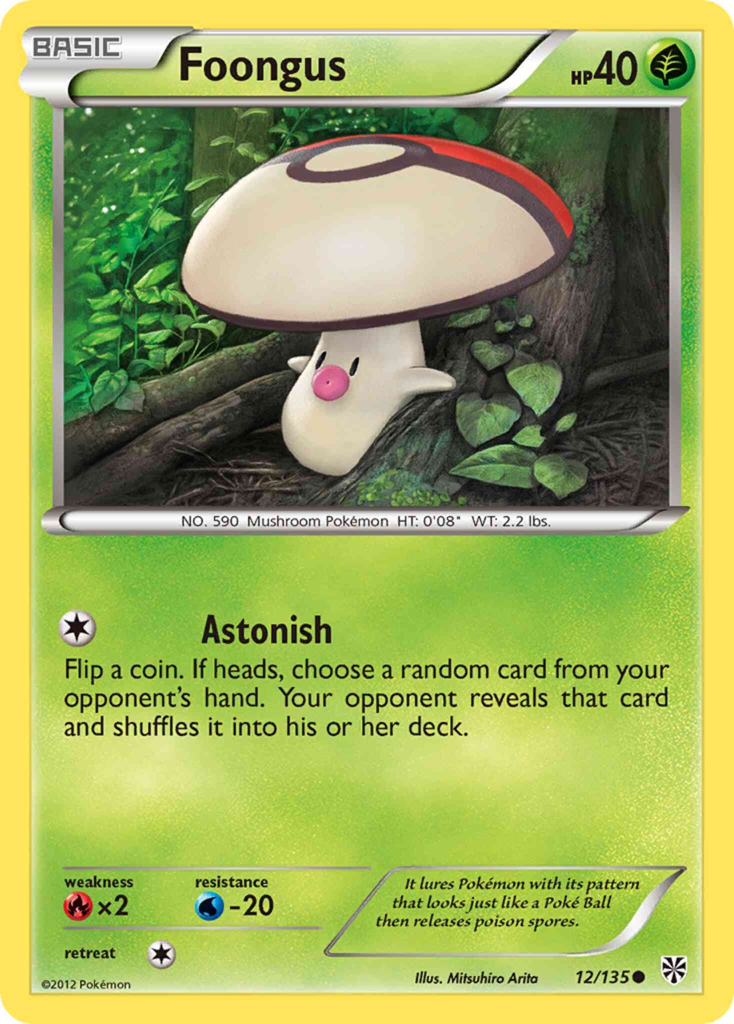Foongus - 12/135 - Common [bw8-12] [Reverse Holo]