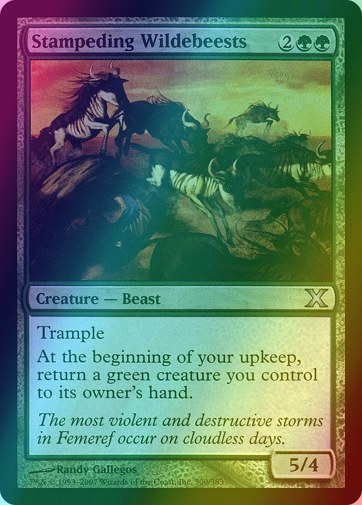 Stampeding Wildebeests [300] [Tenth Edition] [Foil]