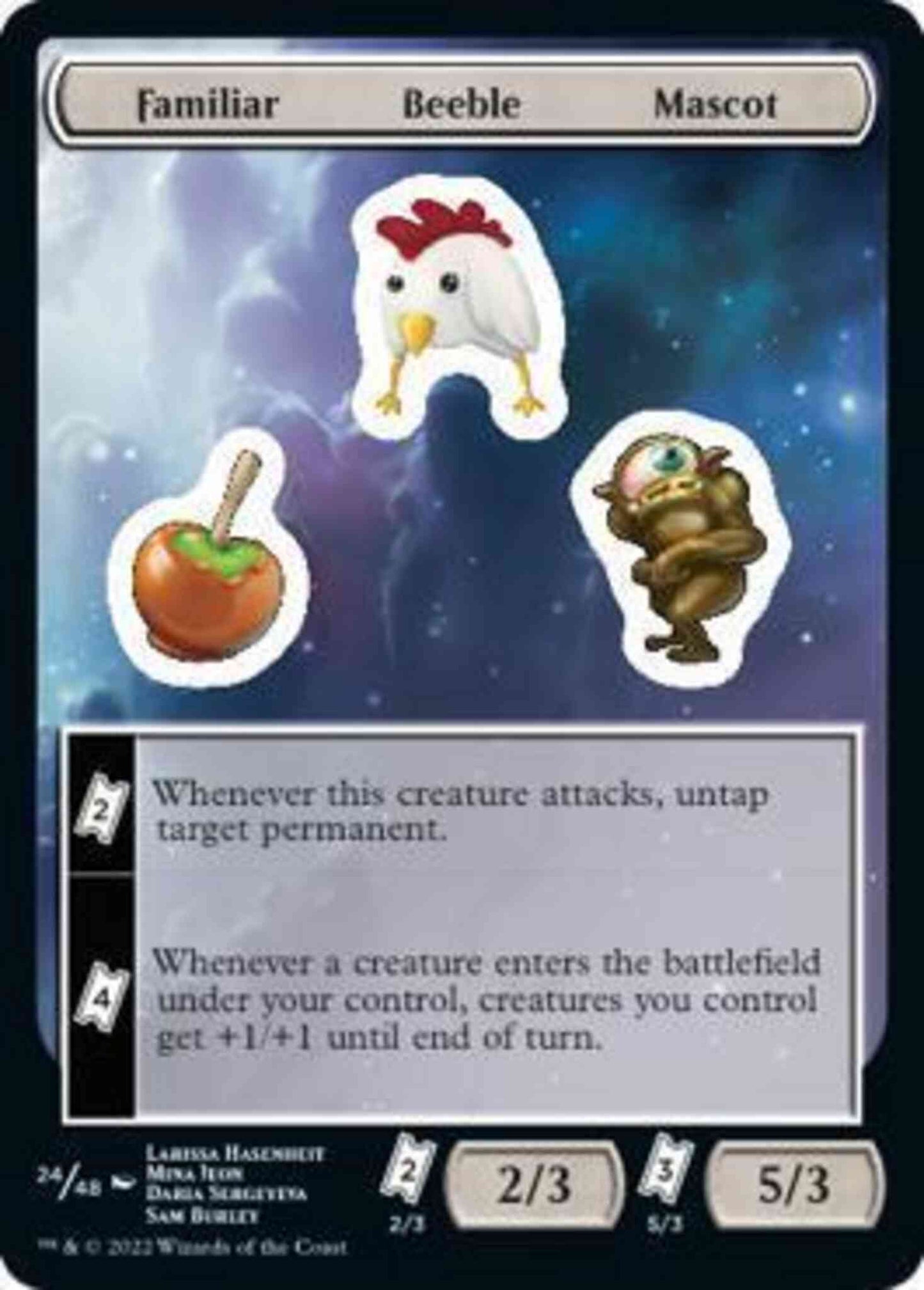 Familiar Beeble Mascot [24] [Unfinity Sticker Sheets] [Non-Foil]