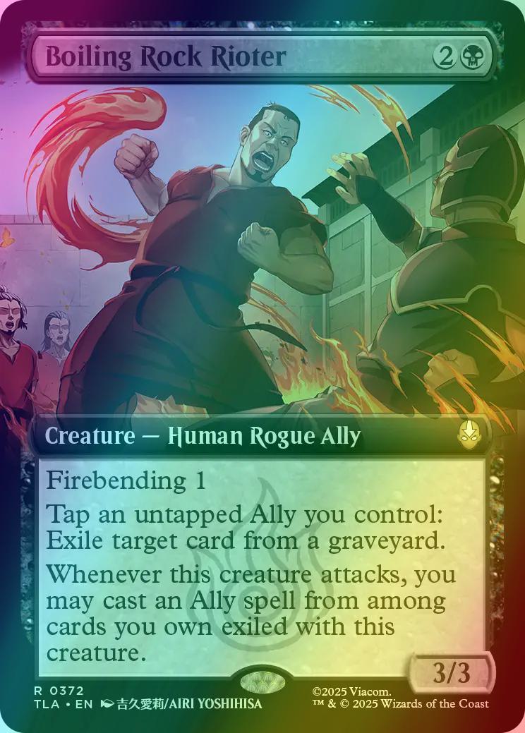 Boiling Rock Rioter [372] [Extended Art] [Avatar: The Last Airbender] [Foil]