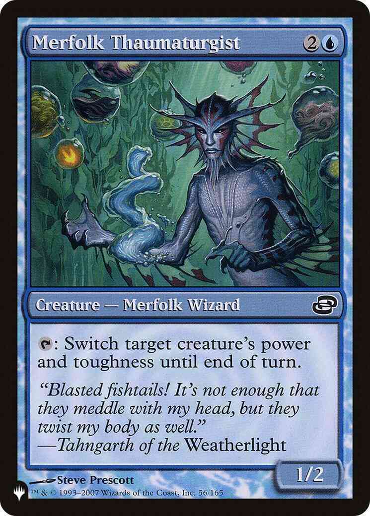Merfolk Thaumaturgist [PLC-56] [The List] [Non-Foil]