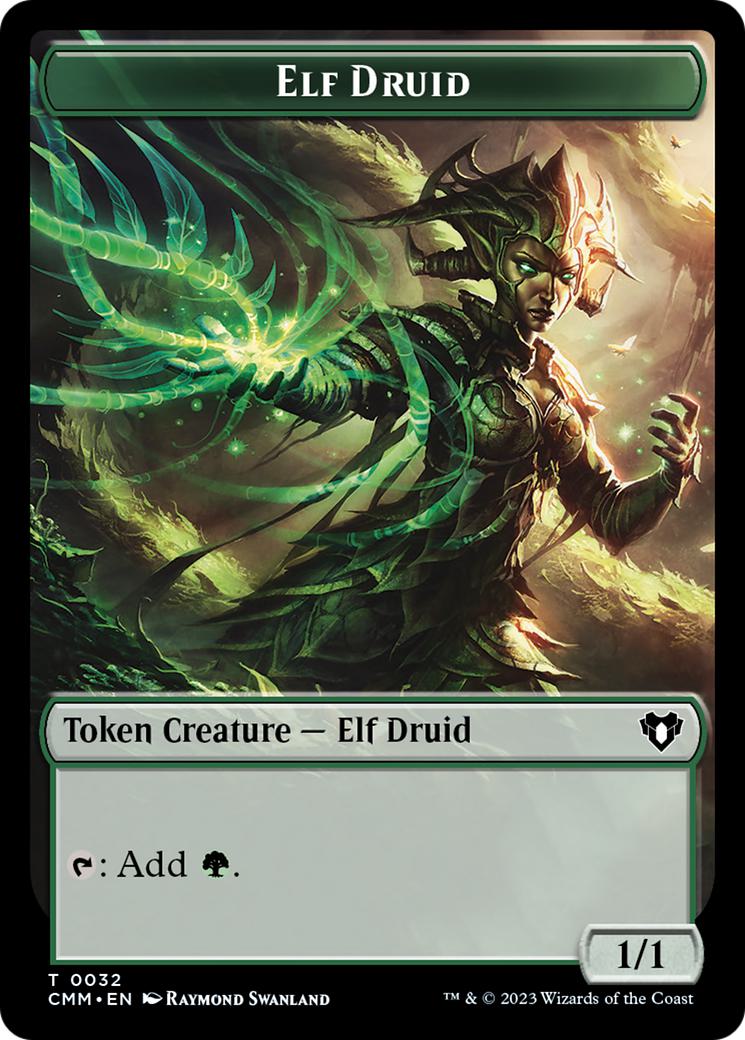 Elemental Token (24) // Elf Druid Token (32) [Commander Masters: Tokens] [Non-Foil]