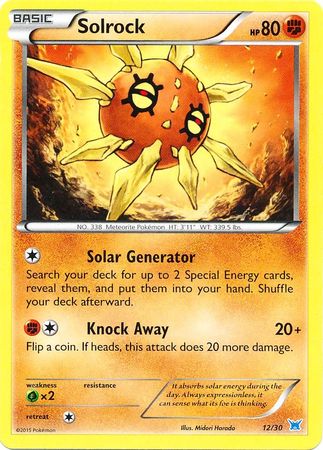 Solrock - 12/30 - [XY Trainer Kit (Latios)] [Non-Holo]