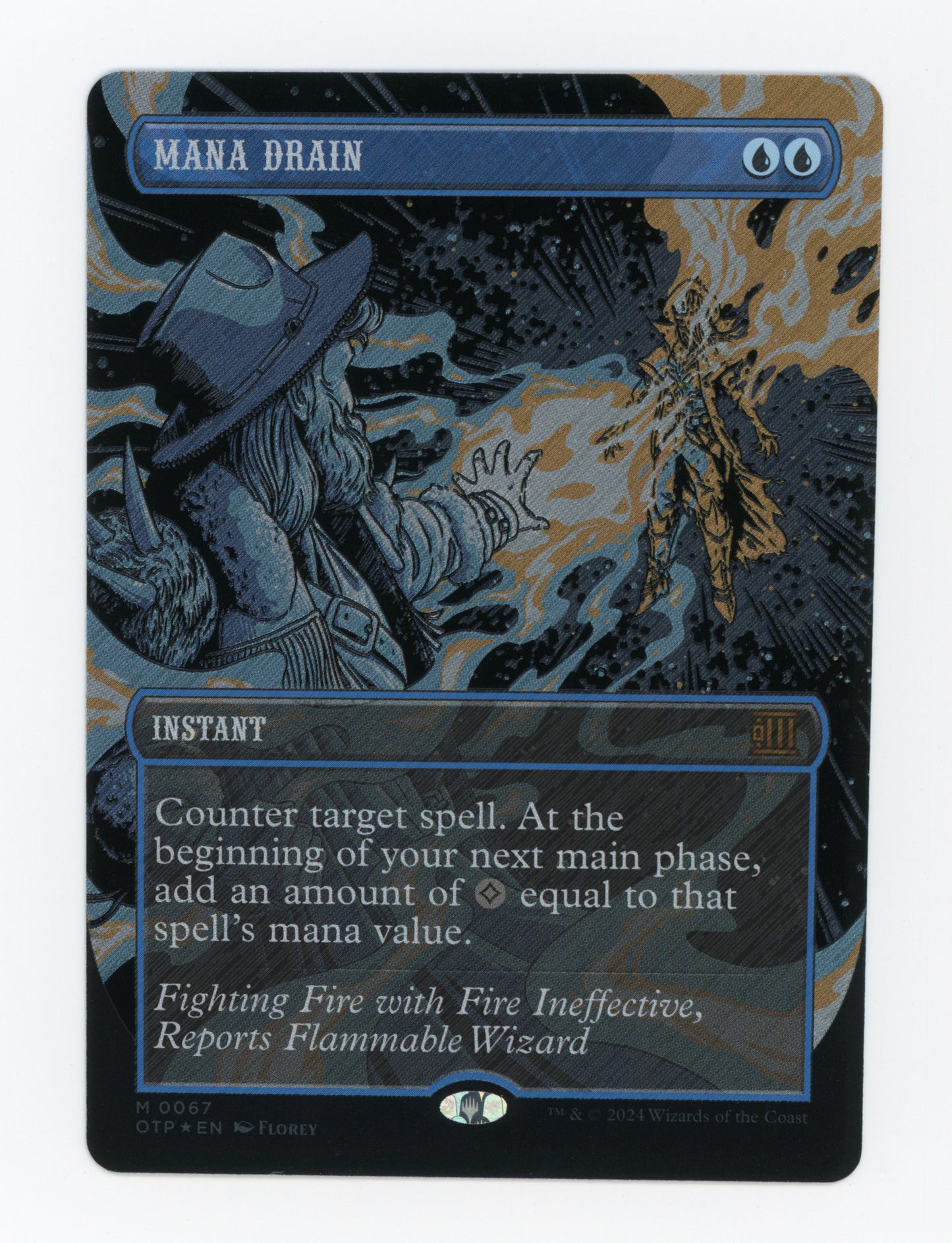 Mana Drain — Borderless|Textured Foil — ID 17925