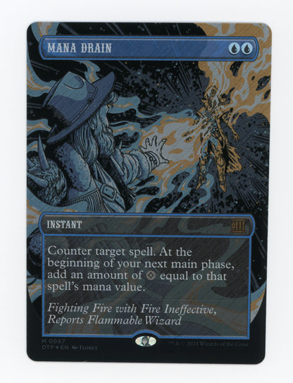 Mana Drain — Borderless|Textured Foil — ID 17925