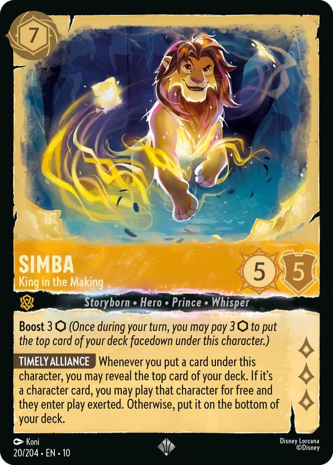 Simba - King in the Making - 20/204 [Whispers in the Well] [Non-Foil]