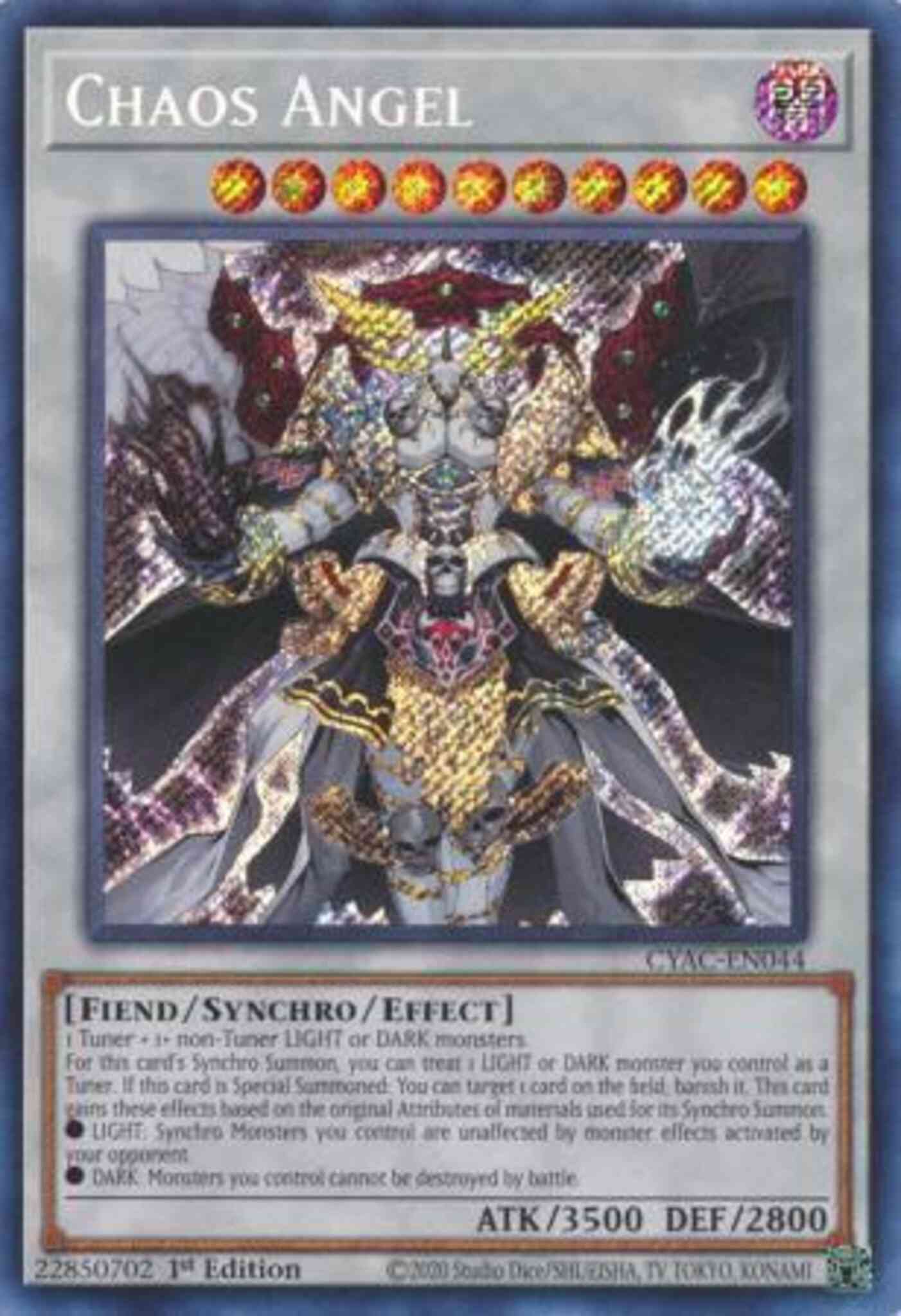 Chaos Angel - CYAC-EN044 - Secret Rare - 1st Edition