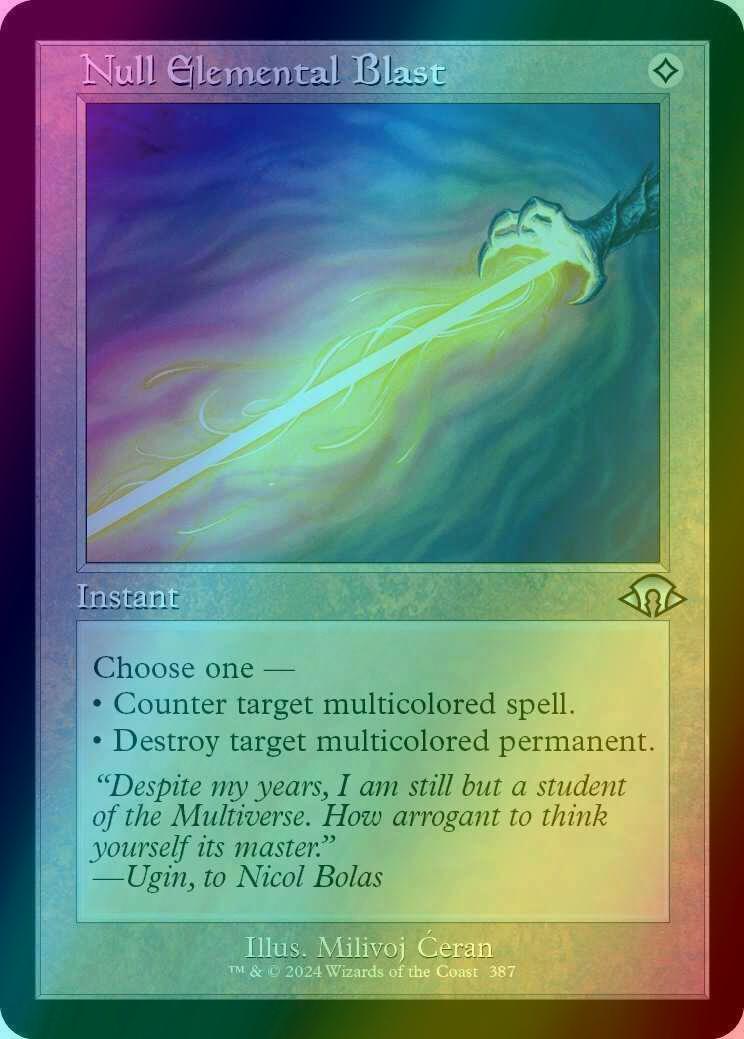 Null Elemental Blast [387] [Retro Frame] [Modern Horizons 3] [Foil]