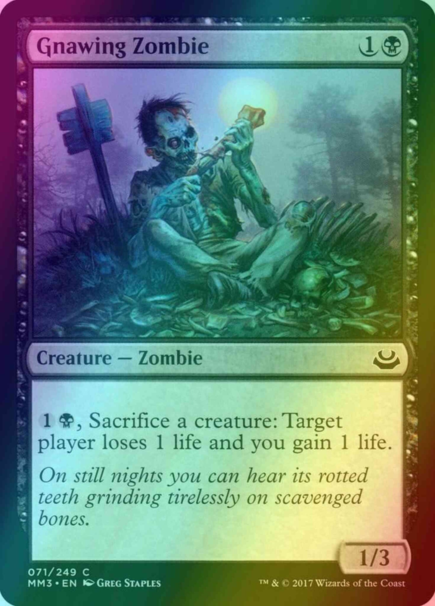 Gnawing Zombie [71] [Modern Masters 2017] [Foil]