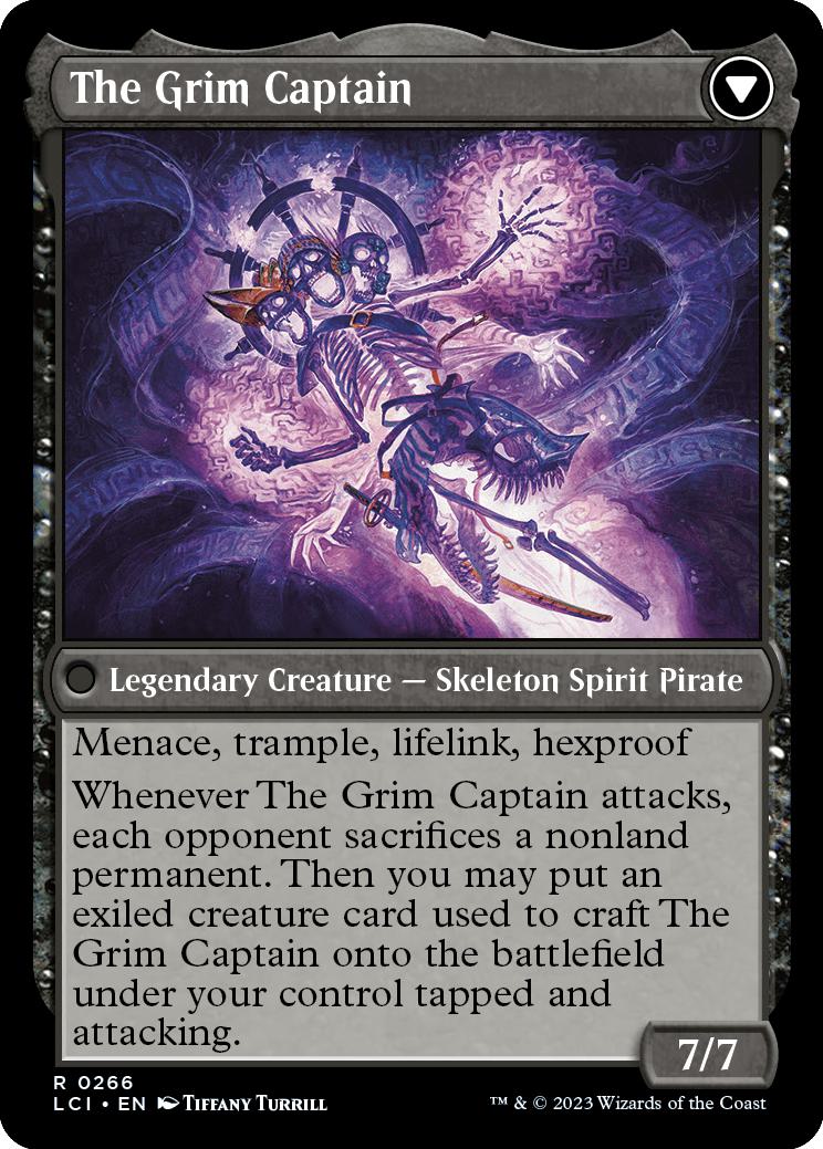 Throne of the Grim Captain // The Grim Captain [266] [The Lost Caverns of Ixalan] [Non-Foil]