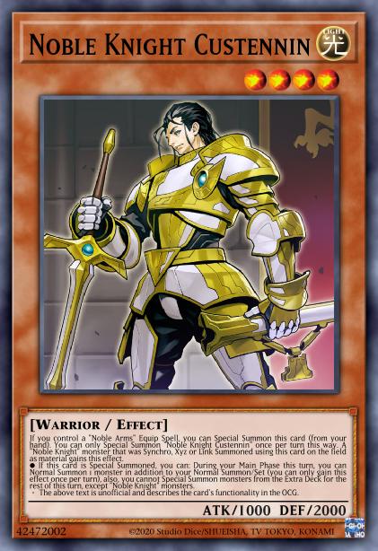 Noble Knight Custennin - CYHO-EN088 - Super Rare - Unlimited