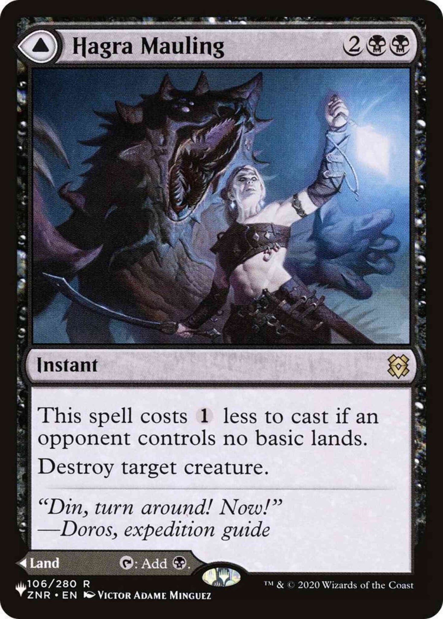 Hagra Mauling // Hagra Broodpit [ZNR-106] [The List] [Non-Foil]