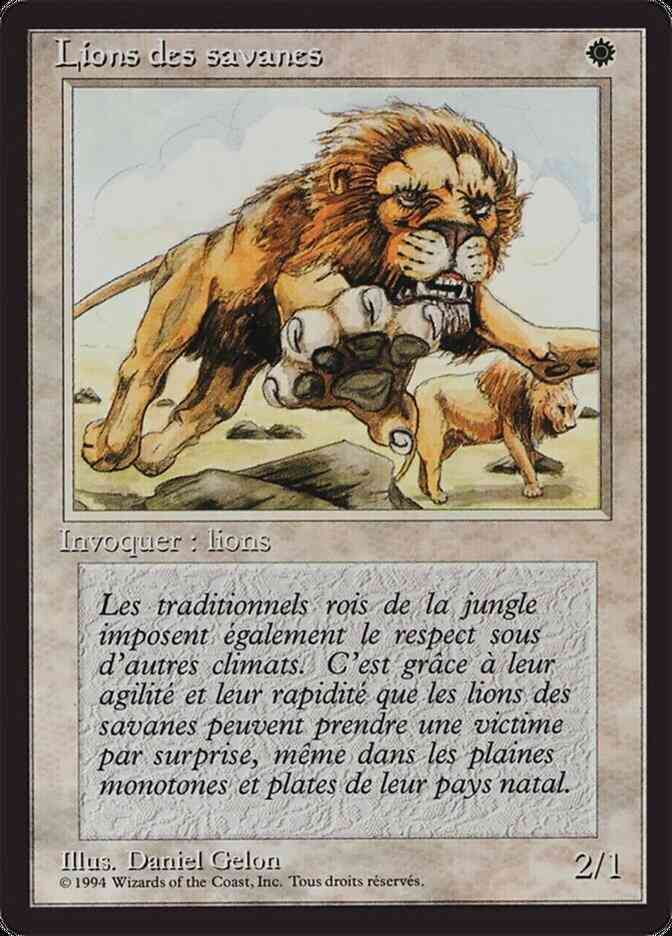 Savannah Lions - French [39] [Foreign Black Border: French] [Non-Foil]
