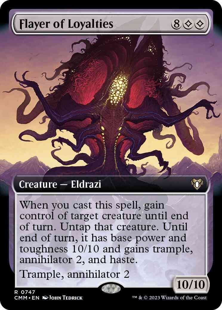 Flayer of Loyalties [747] [Extended Art] [Commander Masters] [Non-Foil]
