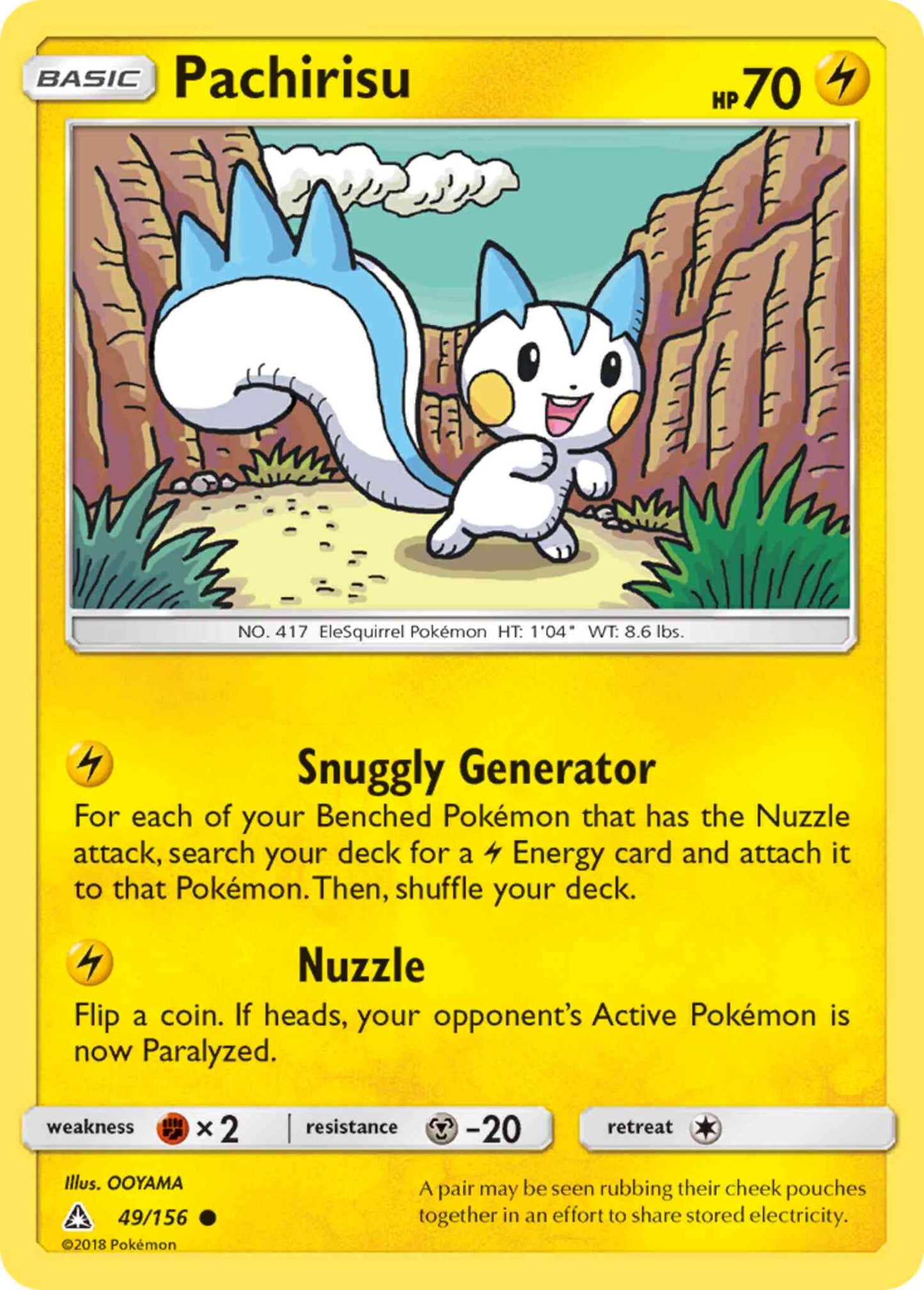 Pachirisu - 49/156 - Common [sm5-49] [Reverse Holo]