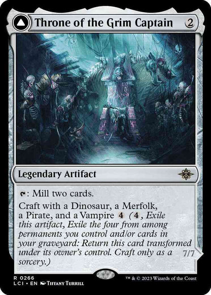 Throne of the Grim Captain // The Grim Captain [266] [The Lost Caverns of Ixalan] [Non-Foil]