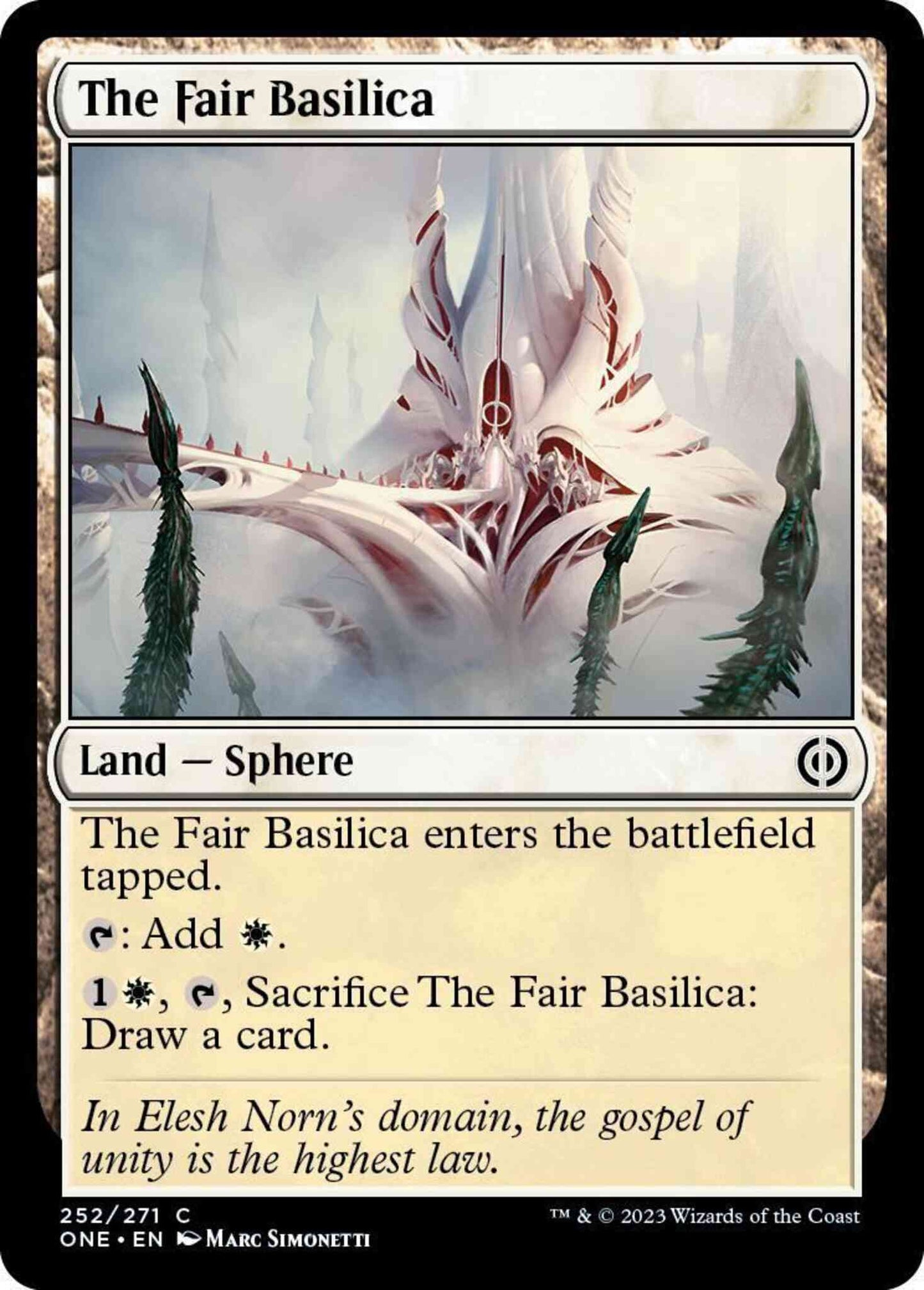 The Fair Basilica [252] [Phyrexia: All Will Be One] [Non-Foil]
