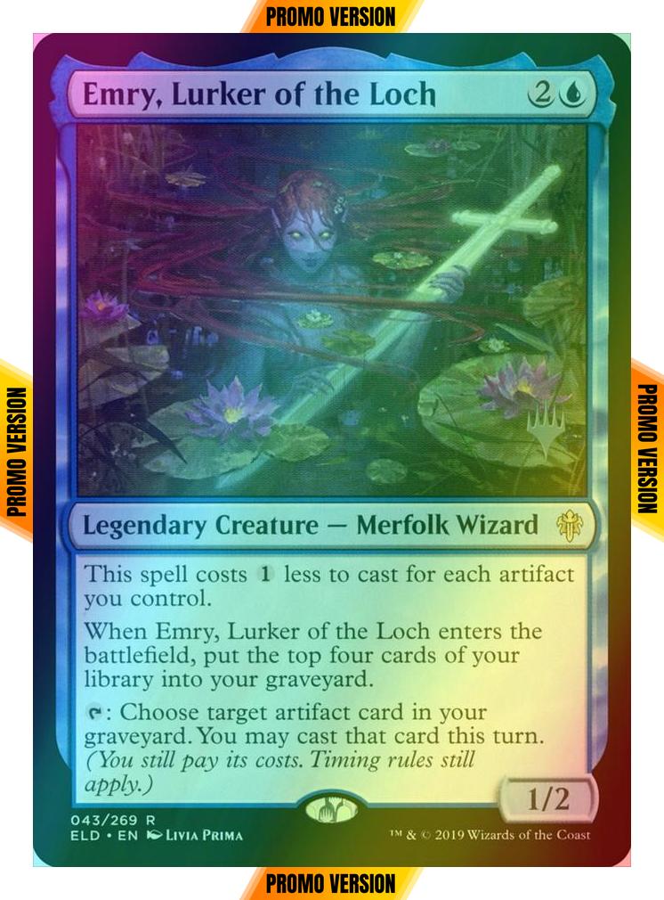 Emry, Lurker of the Loch [43p] [Promo Pack] [Throne of Eldraine Promos] [Foil]